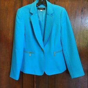 Tahari Jacket with Zip Pickets
